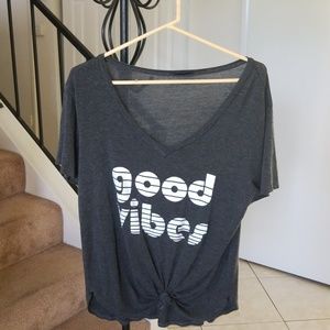 Good Bibes Womens Retro Tee